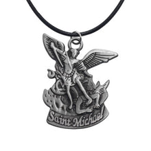 Load image into Gallery viewer, GUNGNEER Prayer Angel Wing St Michael Necklace Dragon Heads Bracelet Jewelry Set Men Women
