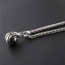 Load image into Gallery viewer, GUNGNEER Stainless Steel Basketball Necklace Hip Hop Sports Chain Jewelry For Boys Girls