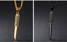 Load image into Gallery viewer, GUNGNEER US Army Dagger Necklace Stainless Steel Knife Military Jewelry For Men Women