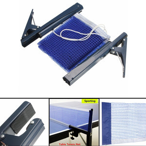 2TRIDENTS Table Tennis Net and Post Set - Easy Sport for Parties, Traveling, Working, Playtime Break Or After Meals