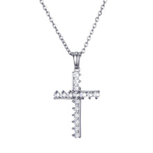 Load image into Gallery viewer, GUNGNEER Cross Necklace Jesus Pendant God Christ Jewelry Accessory Gift For Men Women