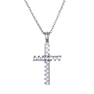 GUNGNEER Cross Necklace Jesus Pendant God Christ Jewelry Accessory Gift For Men Women