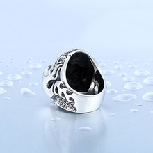 Load image into Gallery viewer, GUNGNEER Stainless Steel Flame Fire Punk Ring Gothic Punk Jewlery Acccessories Men Women