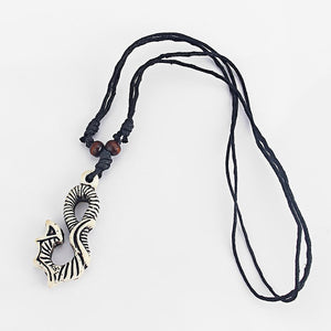 GUNGNEER Fishing Hook Pendant Necklace Hawaiian Island Jewelry Accessory For Men Women