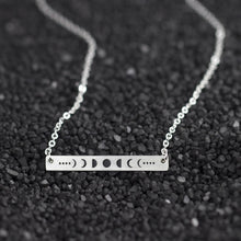 Load image into Gallery viewer, GUNGNEER Wicca Moon Phase Lunar Sun Pendant Necklace Stainless Steel Pagan Jewelry Men Women