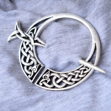 Load image into Gallery viewer, GUNGNEER Celtic Dragon Horse Brooch Hair Pin Pendant Necklace Jewelry Accessories Set