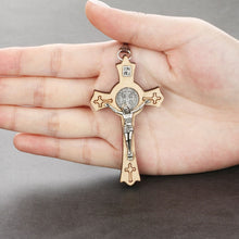 Load image into Gallery viewer, GUNGNEER Adjustable Leather Cross Christ Necklace Jesus Pendant Jewelry Gift For Men Women
