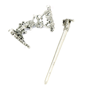 GUNGNEER Celtic Knot Irish Trinity Pin Stainless Steel Hair Stick Accessories Jewelry'