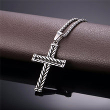 Load image into Gallery viewer, GUNGNEER Stainless Steel Christian Necklace Jesus Pendant Cross Jewelry For Men Women