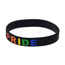 Load image into Gallery viewer, GUNGNEER LGBT Pride Bracelet Silicone Bangle Gay Lesbian Jewelry Gift For Men Women