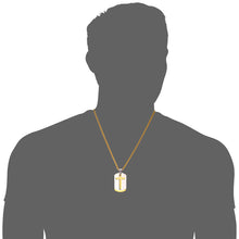 Load image into Gallery viewer, GUNGNEER Christian Necklace Dog Tag Bible Cross Pendant Jewelry Accessory For Men Women