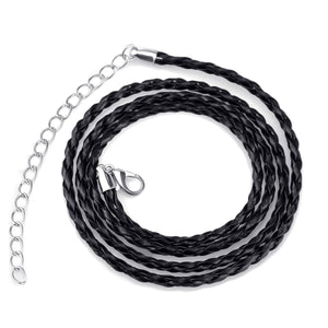 GUNGNEER Irish Tree of Life Pendant Necklace Stainless Steel Rope Chain Jewelry Men Women