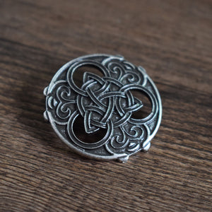 GUNGNEER Celtic Irish Knot Hair Pin Brooch Rune Tree of Life Pendant Necklace Jewelry Set