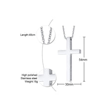 Load image into Gallery viewer, GUNGNEER I Can Do All Things Cross Pendant Necklace Stainless Steel Jewelry For Men Women