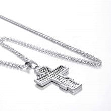 Load image into Gallery viewer, GUNGNEER Stainless Steel Pray Cross Necklace Jesus Pendant Jewelry Gift For Men Women