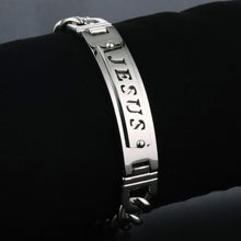Load image into Gallery viewer, GUNGNEER Jesus Christ Bracelet Stainless Steel Cross Jewelry Accessory Gift For Men Women