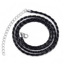 Load image into Gallery viewer, GUNGNEER Om Pendant Necklace Black Rope Chain Aum Yoga Jewelry Accessory For Men Women