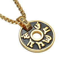 Load image into Gallery viewer, GUNGNEER Hindu Yoga Aum Ohm Om Necklace Stainless Steel Jewelry Accessory For Men Women