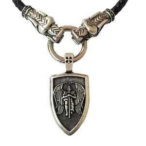 GUNGNEER Archangel St Michael Necklace Shield Amulet Protection Jewelry For Men Women