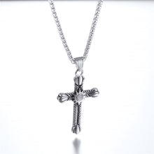 Load image into Gallery viewer, GUNGNEER Christian Necklace Cross Sun Sola Pendant Jewelry Accessory Outfit For Men Women