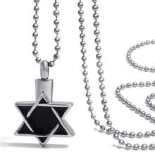 Load image into Gallery viewer, GUNGNEER Stainless Steel Women&#39;s David Star Pendant Necklace Jewish Occult Jewlery Gift