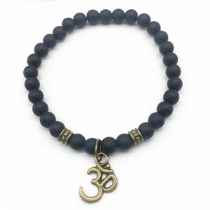 GUNGNEER Hindu Prayer Bead Chain Om Layer Bracelet Buddhism Jewelry Amulet For Men Women