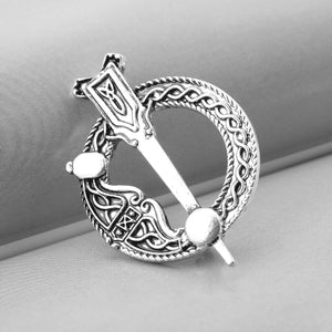 GUNGNEER Celtic Knot Irish Trinity Hair Pin Brooch Clip Jewelry Accessories for Women Men