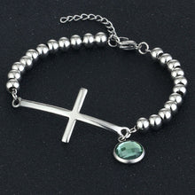 Load image into Gallery viewer, GUNGNEER God Bracelet For Women With Cross Stainless Steel Christ Jewelry Accessory Gift