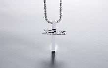 Load image into Gallery viewer, GUNGNEER Stainless Steel Cross Necklace Christian Pendant Jewelry Accessory For Men Women