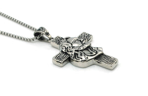 GUNGNEER Jesus Cross Necklace God Christ Pendant Jewelry Accessory Gift For Men Women