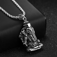 Load image into Gallery viewer, GUNGNEER Ganesha Om Pendant Necklace Indian Elephant Hindu Jewelry Amulet For Men Women