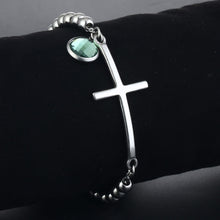 Load image into Gallery viewer, GUNGNEER God Bracelet For Women With Cross Stainless Steel Christ Jewelry Accessory Gift