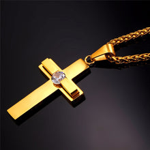 Load image into Gallery viewer, GUNGNEER God Christian Pendant Necklace Jesus Cross Jewelry Accessory Gift For Men Women
