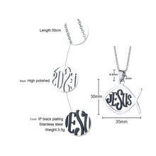 Load image into Gallery viewer, GUNGNEER Jesus Cross Pendant Necklace Stainless Steel Christ Jewelry Gift For Men Women