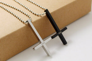 GUNGNEER Stainless Steel Inverted Cross 666 Necklace Satanic Devil Jewelry For Men Women
