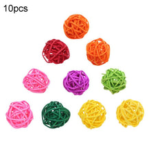 Load image into Gallery viewer, 2TRIDENTS Set of 10/20 Pcs Parrot Ball Toy Bite Colorful Chewing Toy Entertainment for Birds (Set of 10)