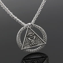Load image into Gallery viewer, GUNGNEER Sigil Of Lucifer Pendant Necklace Stainless Steel Satan Jewelry Accessory For Men