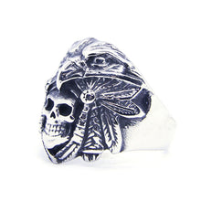 Load image into Gallery viewer, GUNGNEER Eagle Skull Ring Stainless Steel Skeleton Biker Strength Jewelry Accessories Men Women