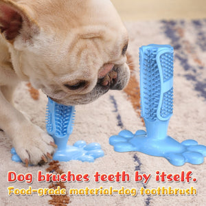 2TRIDENTS Dog Toothbrush Non-Toxic Chewing Toy Dental Care Teeth Cleaning Toy for Puppy