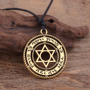 GUNGNEER Star of David Necklace Jewish Pendant Jewelry Accessory Outfit For Men Women