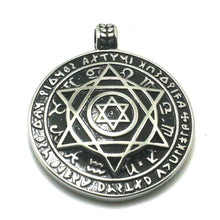 Load image into Gallery viewer, GUNGNEER Stainless Steel Hebrew Jewelry David Star Shield Pendant Accessory For Men Women