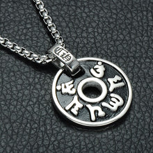 Load image into Gallery viewer, GUNGNEER Hindu Yoga Aum Ohm Om Necklace Stainless Steel Jewelry Accessory For Men Women