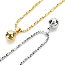 Load image into Gallery viewer, GUNGNEER Baseball Ball Necklace with Bracelet Bangle Stainless Steel Sports Jewelry Set