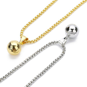 GUNGNEER Baseball Ball Necklace with Bracelet Bangle Stainless Steel Sports Jewelry Set