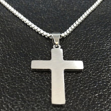 Load image into Gallery viewer, GUNGNEER Jesus Cross Necklace Stainless Steel Christ Pendant Jewelry Gift For Men Women