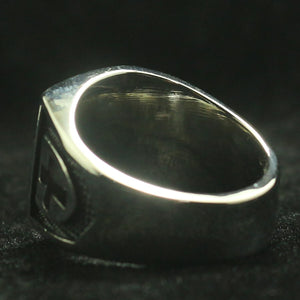 GUNGNEER Stainless Steel Past Master Masonic Ring Freemason Skull Ring Jewelry Set