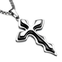 Load image into Gallery viewer, GUNGNEER Stainless Steel God Cross Necklace Christ Pendant Jewelry Outfit For Men Women