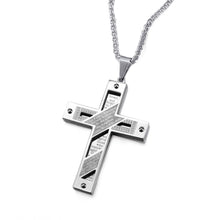 Load image into Gallery viewer, GUNGNEER Christian Necklace Cross Jesus Key Chain Holder Jewelry Accessory Gift Set Men Women