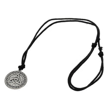 Load image into Gallery viewer, GUNGNEER Triquetra Trinity Celtic Knots Necklace Triskele Key Chain Jewelry Set Men Women