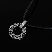 Load image into Gallery viewer, GUNGNEER Circular Celtic Knots Religious Stainless Steel Charm Pendant Necklace Jewelry Gift
